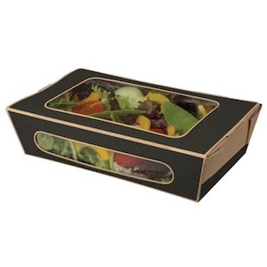 Food Trays: Tuck-Top Window Salad Pack, Large