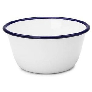 Dinnerware: FALCON PUDDING BASIN ENAMELWARE WHT 14CM