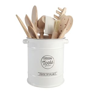 PRIDE OF PLACE WHITE UTENSILS JAR