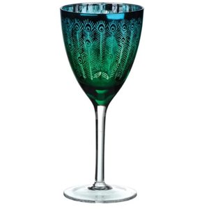 Artland Peacock Wine Glass Set Of 2