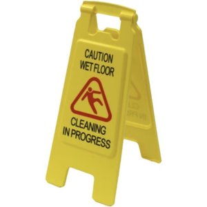 Floor Care: Floor Signs - Yellow
