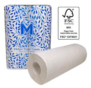 Kitchen: Kitchen Paper Towels - White, 272mm x 226mm, 2 Ply (20) Per Box