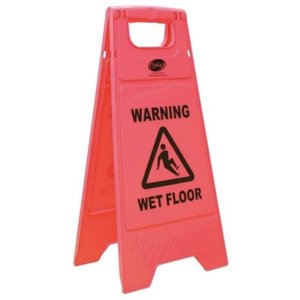 Safety: Floor Signs - Wet Floor Pink
