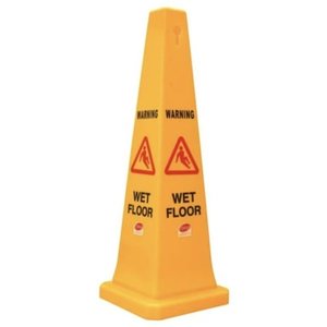 Safety: Safety Cone - Wet Floor Yellow
