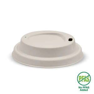 Tea Room Supplies: 80mm Small Natural Plant Fibre BioCup Lid