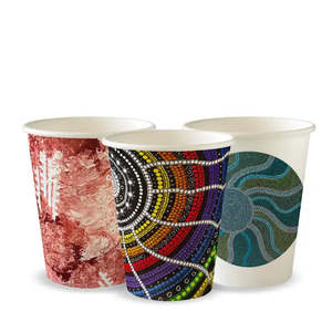 280ml / 8oz (80mm) Indigenous Art Series Single Wall BioCup