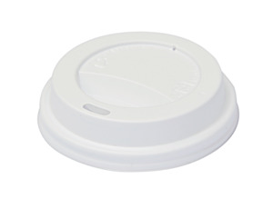 Tea Room Supplies: Classic Snap-On Lid to suit 6-8oz (80mm Ø) | White