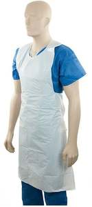 Polyethylene Back Tie Apron - White, 800mm x 1250mm x 40mu (400) Per Box
