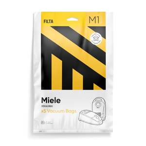 Machinery 1: M1 - FILTA MIELE SMS MULTI LAYERED VACUUM CLEANER BAGS 5 PACK (F033)