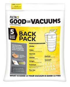 Machinery 1: FILTA COMMON BACKPACK SMS MULTI LAYERED VACUUM CLEANER BAGS 5 PACK (C064)