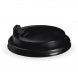 Single Wall Hot Cups: 90MM PS BLACK LARGE SIPPER LID