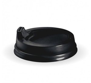 80MM PS BLACK SMALL SIPPER LID