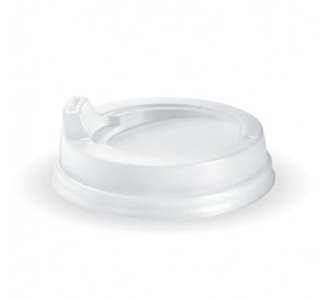 80MM PS WHITE SMALL SIPPER LID