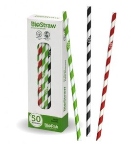 6MM MIXED REGULAR STRAWS - 50PK