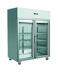 Commercial Fridges: GRAND ULTRA Two Glass Doors Upright Fridge 1200L