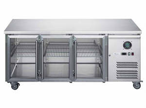 Three Glass Door Bench Fridge - XUB7C18G3V