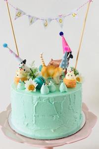 Kids Cakes: Party Animals, 3 layer cake
