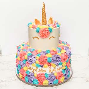 Two Tier Cakes: Two-tier Unicorn Cake