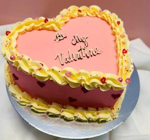 Heartfelt Valentine cake