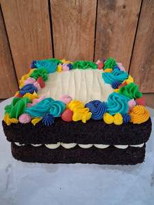 Products: Add your own flair tray cake