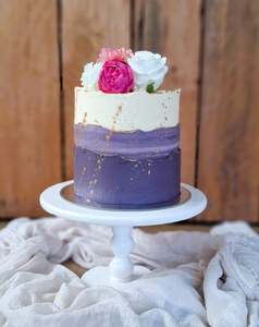 Ombre faultline cake