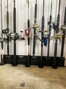 10 Rod Staggered wall rack