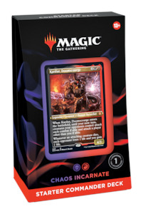 Mtg Commander Pre Cons: Starter Commander Deck - Chaos Incarnate