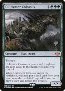 Mtg Singles: Cultivator Colossus Art Card [Innistrad Remastered Art Series]