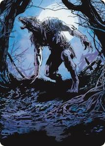 Mtg Singles: Krallenhorde Howler Art Card [Innistrad Remastered Art Series]