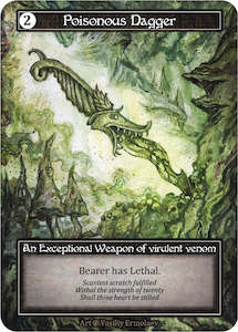 Fresh Sorcery Singles: Poisonous Dagger (Foil)  - Beta Foil