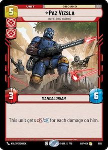 Paz Vizsla - Unyielding Warrior (Foil) (655) [Legends of the Force] Foil