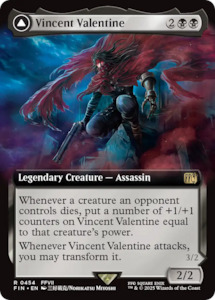 Fresh Mtg Singles: Vincent Valentine (Extended Art) (FIN-454) [FINAL FANTASY]: (Extended Art)