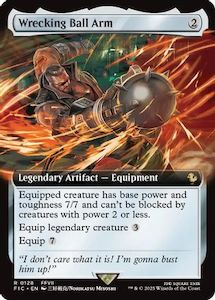 Fresh Mtg Singles: Wrecking Ball Arm (Extended Art) (FIC-128) [Commander: FINAL FANTASY]