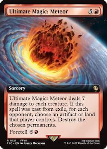 Fresh Mtg Singles: Ultimate Magic: Meteor (Extended Art) (FIC-121) [Commander: FINAL FANTASY]