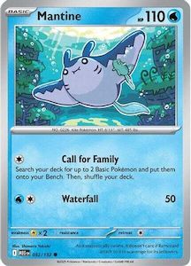 Pokemon Singles: Mantine 32 - [ME01 Mega Evolution]
