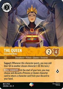 Lorcana Singles In Stock: The Queen - Conceited Ruler (Epic) (205/204) - Fabled Holofoil