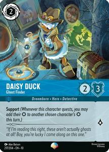 Lorcana Singles: Daisy Duck - Ghost Finder (Epic) (217/204) - Whispers in the Well Holofoil