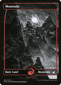Mountain (MID-274) [Innistrad: Midnight Hunt]: (Full Art, Showcase) Foil