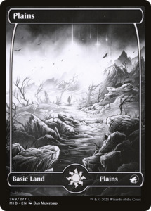 Plains (MID-269) [Innistrad: Midnight Hunt]: (Full Art, Showcase) Foil