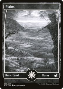 Plains (MID-268) [Innistrad: Midnight Hunt]: (Full Art, Showcase) Foil