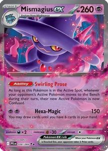 Pokemon Singles In Stock: Mismagius ex - 036/094 36 - [ME02 Phantasmal Flames] Holofoil