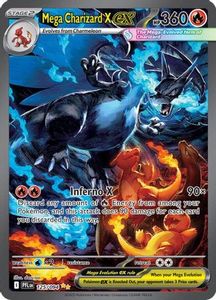 Pokemon Singles In Stock: Mega Charizard X ex - 125/094 125 - [ME02 Phantasmal Flames] Holofoil