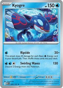 Pokemon Singles In Stock: Kyogre 34 - [ME01 Mega Evolution] Holofoil
