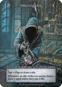 Sorcery Contested Realm Singles: Interrogator (Foil)  - Gothic Foil