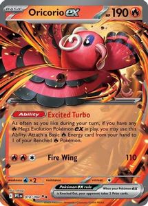 Pokemon Singles: Oricorio ex - 018/094 18 - [ME02 Phantasmal Flames] Holofoil