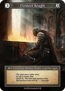 Sorcery Singles In Stock: Penitent Knight (Foil)  - Gothic Foil