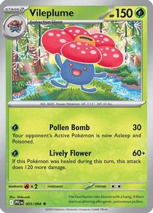 Pokemon Singles In Stock: Vileplume 3 - [ME02 Phantasmal Flames]