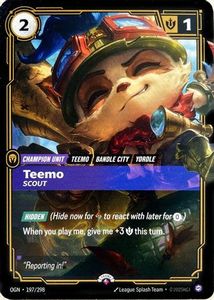 Riftbound Single In Stock: Teemo - Scout (197/298) - Riftbound Promotional Cards
