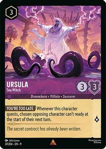 Lorcana Singles In Stock: Ursula - Sea Witch (37/204) - Fabled