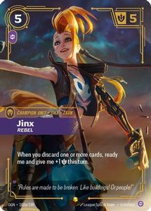 Jinx - Rebel (Alternate Art) (202a/298) - Origins Foil